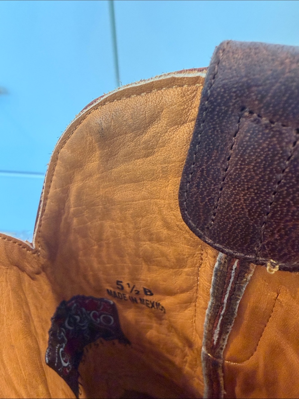 Old Gringo Brown Leather Western Boots with Multicolor Floral Embroidery - Picture 13 of 13